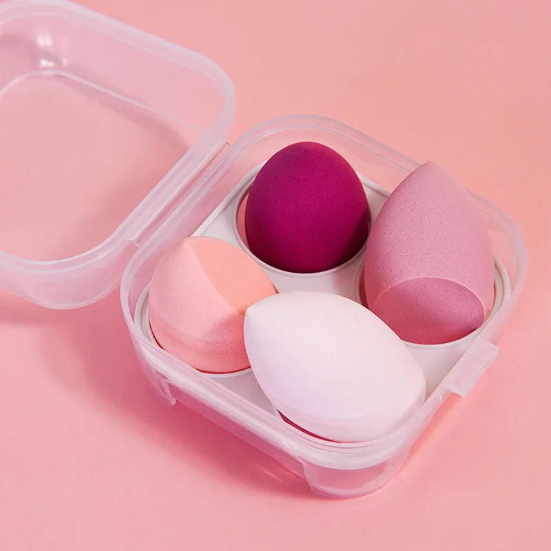 4Pcs Makeup Sponge Set Face Beauty Powde Beauty Egg Foundation Sponges Cosmetic Puff Women Make up Accessories Beauty Tools