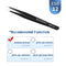 Eyelash Extension Tweezers Makeup Stainless Steel Eyelash 3D Accurate Clip